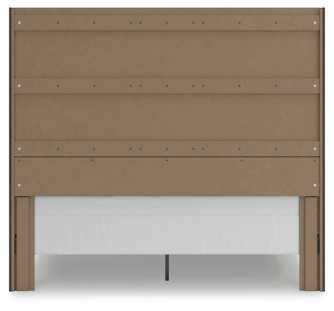 Parlayon King Panel Storage Bed, Dresser, Mirror and Nightstand