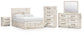 Lawroy Full Panel Storage Bed, Dresser, Mirror, Chest and Nightstand