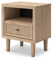 Cielden King Upholstered Bed with Roll Slats, Dresser, Mirror and Nightstand