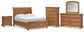 Vandenmore Queen Storage Sleigh Bed with Mirrored Dresser, Chest and Nightstand