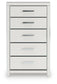Birmonton King Upholstered Panel Platform Bed, Dresser, Mirror, Chest and Nightstand