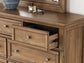 Vandenmore Queen Panel Bed with Mirrored Dresser