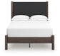 Cadmori Full Upholstered Panel Platform Bed, Dresser, Mirror and Nightstand