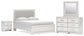 Birmonton Queen Upholstered Panel Bed, Dresser, Mirror and Nightstand