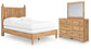 Galletyn Full Panel Bed with Mirrored Dresser
