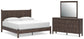 Cadmori King Panel Platform Bed, Dresser and Mirror