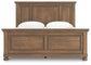 Vandenmore King Panel Bed with Mirrored Dresser