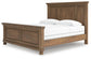 Vandenmore King Panel Bed with Mirrored Dresser