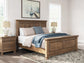 Vandenmore King Panel Bed with Mirrored Dresser