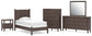 Cadmori Twin Panel Bed, Dresser, Mirror, Chest and Nightstand