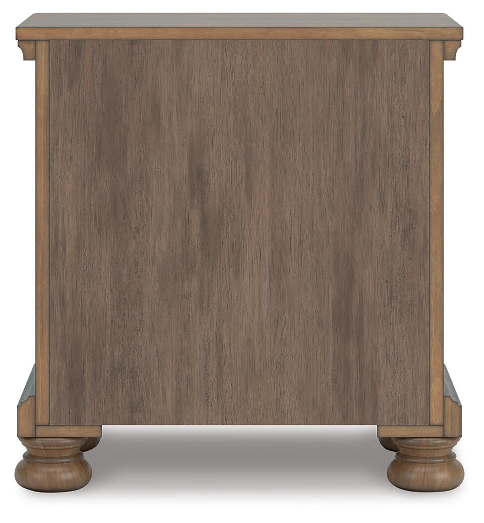 Vandenmore Queen Panel Bed with Mirrored Dresser, Chest and Nightstand