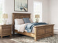 Vandenmore Queen Panel Bed with Mirrored Dresser, Chest and Nightstand
