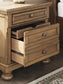 Vandenmore Queen Panel Bed with Mirrored Dresser, Chest and Nightstand