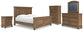 Vandenmore King Panel Bed with Mirrored Dresser, Chest and Nightstand