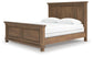 Vandenmore California King Panel Bed with Mirrored Dresser