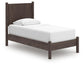 Cadmori Twin Panel Platform Bed, Dresser, Mirror and Nightstand