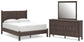 Cadmori Queen Panel Platform Bed, Dresser and Mirror