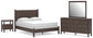 Cadmori Queen Panel Bed, Dresser, Mirror and Nightstand