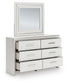 Birmonton King Upholstered Panel Bed, Dresser, Mirror and Nightstand