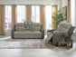 Stately Check Sofa and Loveseat