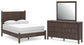 Cadmori Full Panel Bed, Dresser and Mirror