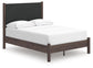 Cadmori Full Upholstered Panel Platform Bed, Dresser, Mirror, Chest and Nightstand