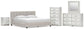 Birmonton King Upholstered Bed, Dresser, Mirror, Chest and Nightstand