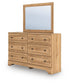 Galletyn Queen Panel Bed with Mirrored Dresser