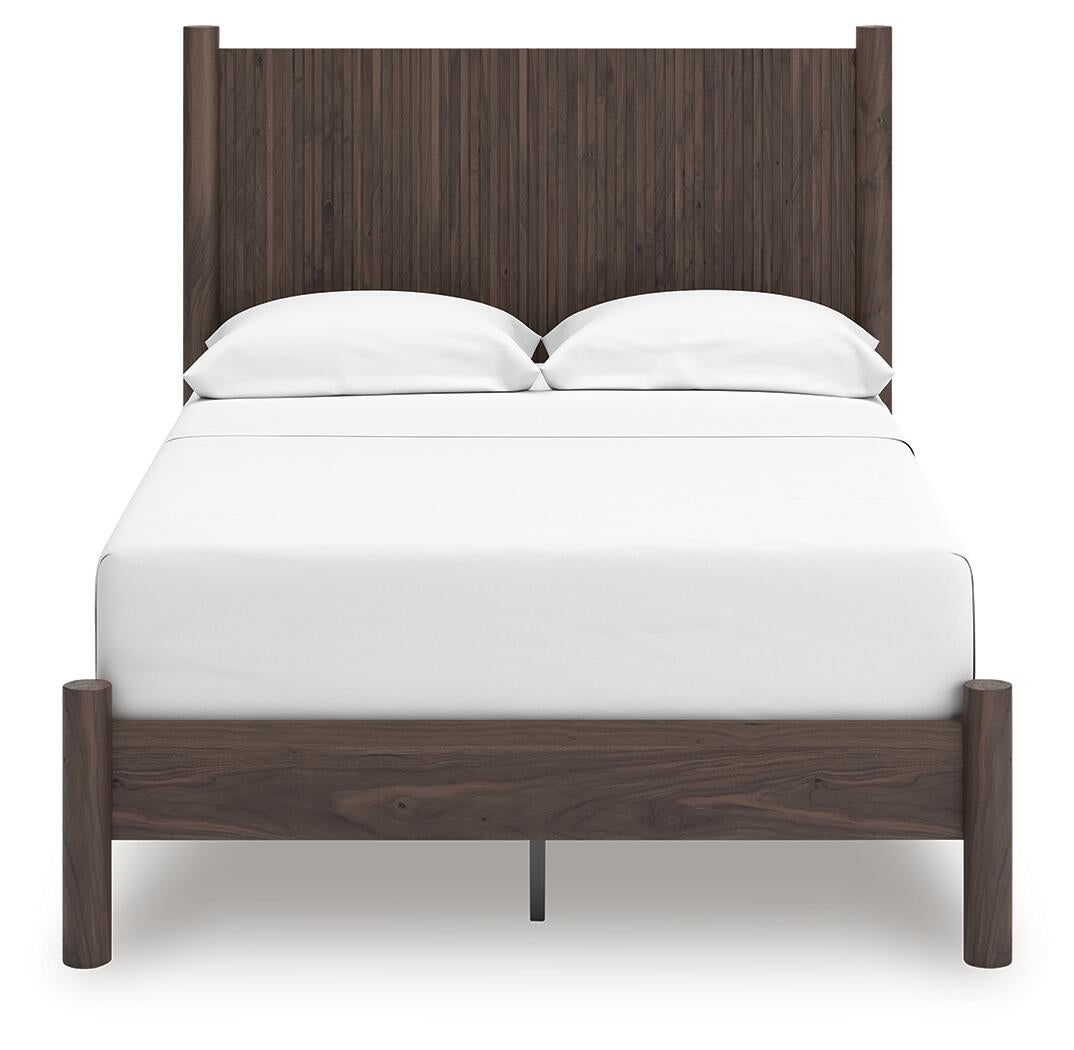 Cadmori Full Panel Platform Bed, Dresser, Mirror and Nightstand