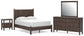 Cadmori Full Panel Platform Bed, Dresser, Mirror and Nightstand