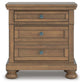 Vandenmore King Panel Bed with Mirrored Dresser and Nightstand