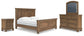 Vandenmore King Panel Bed with Mirrored Dresser and Nightstand