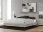 Birmonton California King Upholstered Bed, Dresser, Mirror and Nightstand