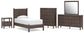 Cadmori Twin Panel Platform Bed, Dresser, Mirror, Chest and Nightstand