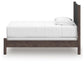 Cadmori Twin Upholstered Panel Bed, Dresser and Mirror