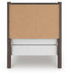 Cadmori Twin Upholstered Panel Bed, Dresser, Mirror, Chest and Nightstand