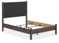 Cadmori Full Upholstered Panel Bed, Dresser, Mirror, Chest and Nightstand