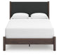 Cadmori Queen Upholstered Panel Bed, Dresser and Mirror