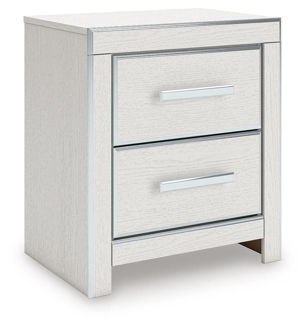 Birmonton King Upholstered Bed, Dresser, Mirror and Nightstand