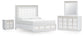 Chalanna California King Upholstered Storage Bed, Dresser and Mirror