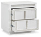 Chalanna California King Upholstered Storage Bed, Dresser and Mirror