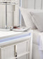 Chalanna California King Upholstered Storage Bed, Dresser and Mirror