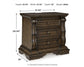 Maylee King Canopy Bed, Dresser, Mirror and Nightstand