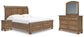 Vandenmore King Storage Sleigh Bed with Mirrored Dresser and Nightstand