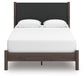 Cadmori Queen Upholstered Panel Platform Bed, Dresser, Mirror, Chest and Nightstand