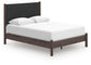 Cadmori Queen Upholstered Panel Platform Bed, Dresser, Mirror, Chest and Nightstand