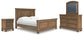 Vandenmore California King Panel Bed with Mirrored Dresser and Nightstand