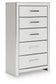 Birmonton California King Upholstered Bed, Dresser, Mirror, Chest and Nightstand