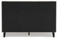 Cielden Queen Upholstered Bed with Roll Slats, Dresser, Mirror, Chest and Nightstand