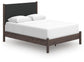 Cadmori Queen Upholstered Panel Bed, Dresser, Mirror and Nightstand
